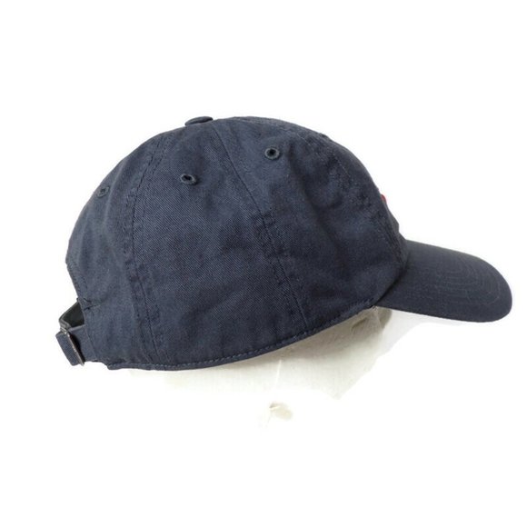 Adidas Adjustable Baseball Cap Unisex with Navy Blue and Orange Logo 2846 - Picture 5 of 7